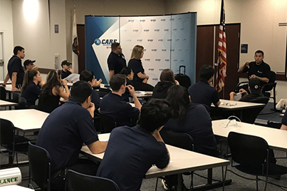 EMT training in an evening emt course in Orange County